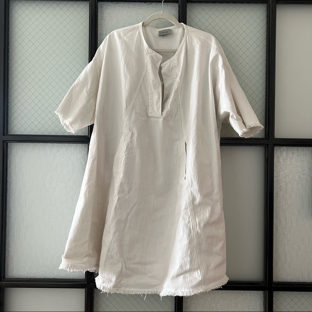 Rachel Comey off-white denim oversized dress 4